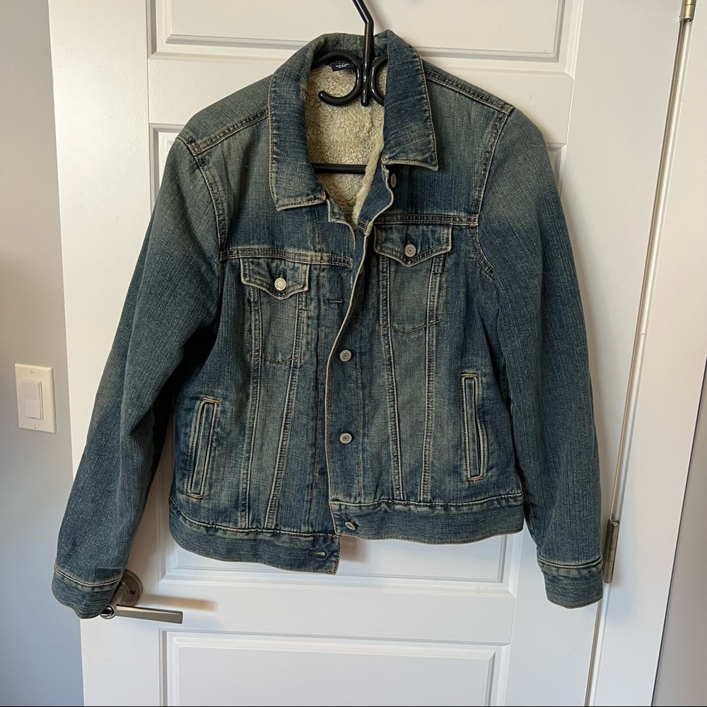 GAP Jean Jacket Sherpa lined